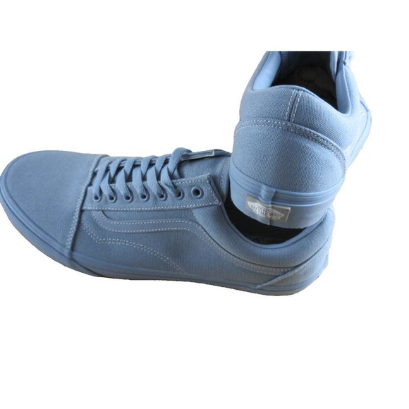 Vans Men's Old Skool Pastel Mono Dusty Blue Canvas Skate shoes Size 11.5 NIB - Picture 6 of 7
